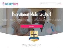 Tablet Screenshot of healthhire.com